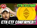 ETH ETF Approved! (ETH to $7000 in 60 Days?!) Etherium Price Prediction