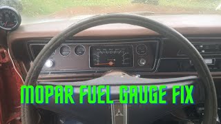 How to test a mopar fuel gauge