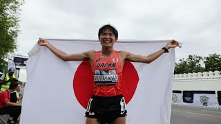 【陸上】男子20km競歩 村山裕太郎が涙の金メダル！「ケガの苦しさをうれしさに変えられた」／アジア選手権