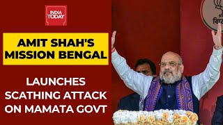 Amit Shah Launches Final Phase Of Rath Yatra In Bengal; Lashes Out At Mamata Banerjee Govt