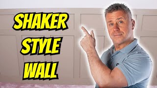 How To Install Shaker Style Wall Panelling With Just Adhesive! | Wall Panel Install 101