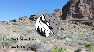 Fort Rock State Park in Oregon. Brief history and drone flyover.