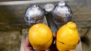 I tried casting lemons in aluminum at home [ASMR]