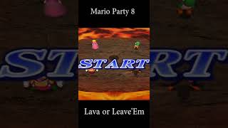 Mario Party 8 Minigames Lava Or Leave'Em - Peach Vs Waio Vs Yoshi Vs Waluigi