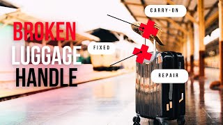 Fix Your Stuck Suitcase Handle FAST! DIY Luggage Repair for Broken Buttons & Jammed Handles ✈️🔧