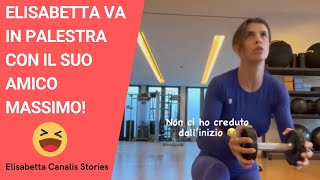 Elisabetta Canalis convince il suo amico/agente Massimo ad allenarsi come si deve! 😂😂
