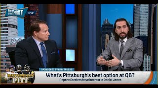 FIRST THINGS FIRST | Nick Wright SHOCKED, Justin Fields Will START For Pittsburgh Steelers | NFL