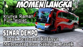 Bus Sinar Dempo Untuk Pertama Kalinya Melewati Jalur Sitinjau Lauik