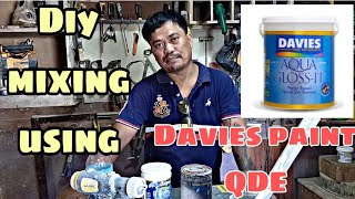 Davies Quick Dry Enamel (QDE) DIY mixing Gray color Part 2 update Pekeng karpentero