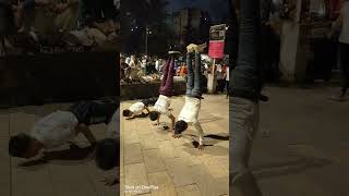 Handstand push up Public reaction 👀 || Workout  💪 || Calisthenics street workout || #Aftab IDRISI