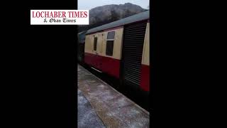 Class 37 diesel-electric locomotive at Glenfinnan Station on West Highland Line