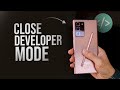 How to Close Developer Mode in Android (tutorial)