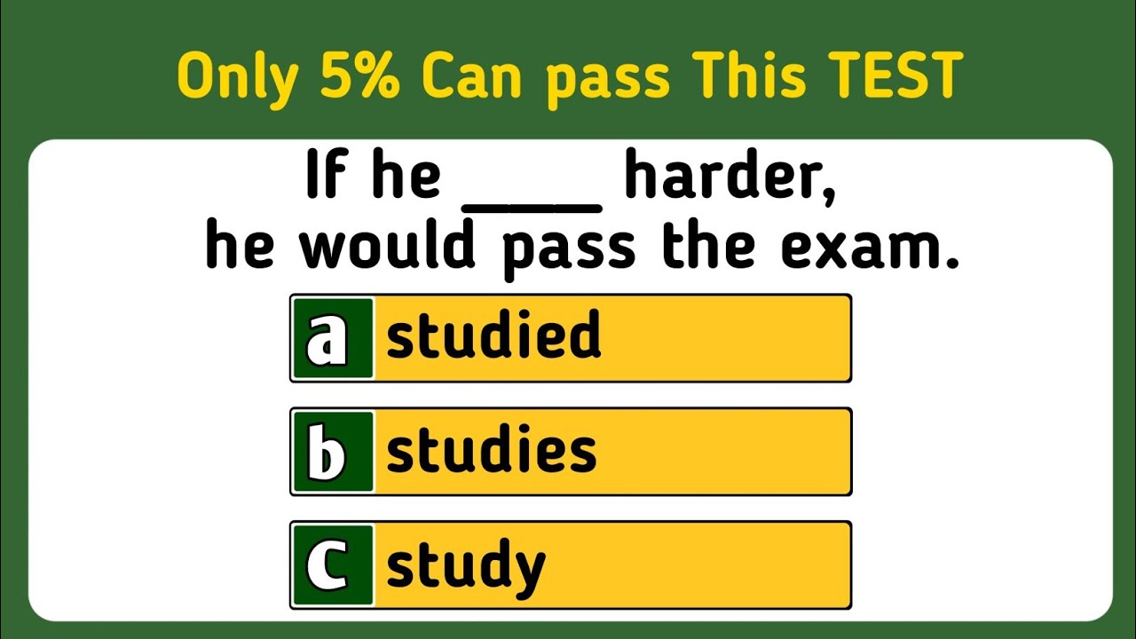 Mixed Grammar Quiz Only 5 Can Pass Youtube