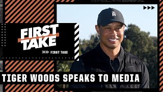 Stephen A. reacts to Tiger Woods speaking publicly for the 1st time since his accident | First Take