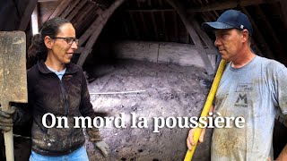 EP2💎 On s'attaque au torchis dans le grenier, We attack the cob in the attic