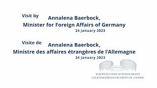 Annalena Baerbock, Minister for Foreign Affairs of Germany