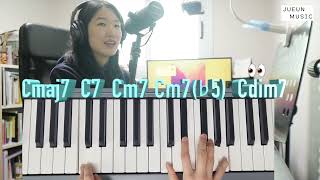 저와 함께 7th chord(maj7, 7, m7, m7(b5), dim7, 7sus4) 연습하고 가시죠!