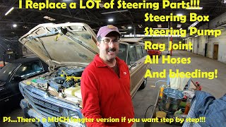 Short version- 1990 Jeep Grand Wagoneer steering box, steering pump, rag joint and hoses