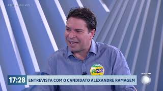 Assista à sabatina com Alexandre Ramagem (PL), candidato à Prefeitura do Rio de Janeiro