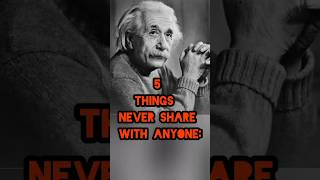 5 Things never share with anyone by Albert Einstein #motivation #shorts #inspiration #quotes #life