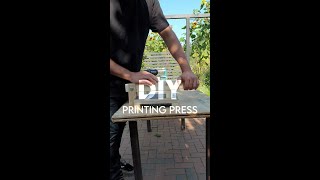 DIY Printing Press #Shorts