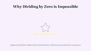 Zero Division Error Why Dividing By Zero Is Impossible?