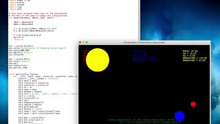 Python model for conservation of momentum for elastic collisions in 2D using Turtle