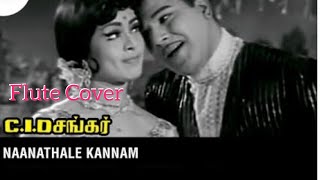 Naanathale Kannam Minnam Minnam | Tamil Flute Cover | C.I.D Shankar | T M S | P.Susheela