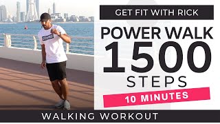 1500 Steps | 10 Minute Workout Low Impact | Steps at home