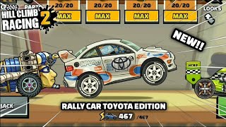 Hill Climb Racing 2 - 🤩NEW PAINT!! MOOO! RALLY CAR  [TOYOTA EDITION] GAMEPLAY & CHALLENGES FOR YOU