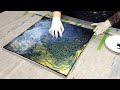 Intuitive abstract acrylic painting - simply paint by hand - no rules - ASMR