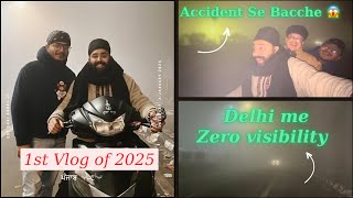 Lal Quil Hua Gayab😱 Delhi Lipta Safed Fog Ki Chadar Me😱Fog hi Fog😳 #vlog #dailyvlog #canada #sikh