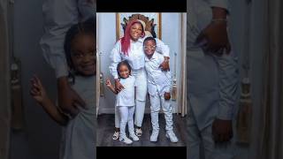 Nollywood Actress,Funke Akindele and her beautiful children look great together.