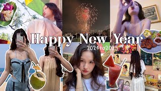 HappyNewYear2025 | นั่งเรือตลาดน้ำดำเนินสะดวกที่ราชบุรี,เคาท์ดาวน์พัทยาเปิดโลกไปอีก🎉🪩🍾🍺🍴🏝️