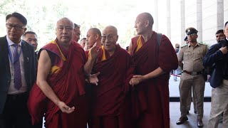 HH  the Dalai Lama arrived safely in Bylakuppe on 5th Jan 2025