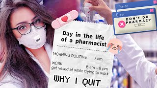 Day in the life of a Pharmacist 👩‍⚕️why not to do pharmacy 💊 the ugly truth of why I quit