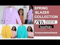 ZARA, SHEIN & BOOHOO SPRING BLAZER TRY ON HAUL & COLLECTION 2021| Nicole P