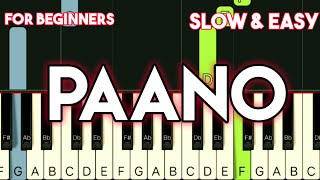 DULCE - PAANO | SLOW \u0026 EASY PIANO TUTORIAL