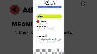 Meaning of Word  ATLAS #shortvideo #vocabulary #english