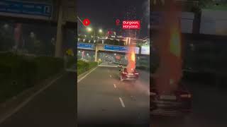 Probe Initiated After Video Of Moving Car Bursting Firecrackers Near Cyber Hub In Gurgaon Goes Viral