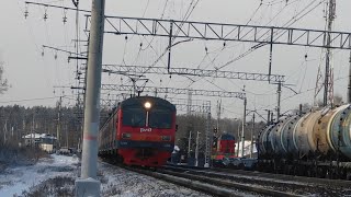 Электропоезд ЭД4М-0326/0037 сообщением Москва - Электрогорск