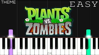 Plants vs. Zombies Game Theme | EASY Piano Tutorial