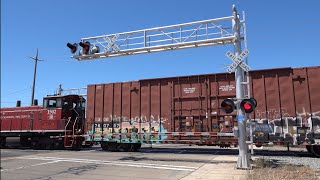 CCT 1502 Lodi Flyer Local Shortline Switching, S. Guild Ave. Railroad Crossing, Lodi CA