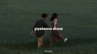 Piyabanna ahase - පියාඹන්න අහසේ (slowed + reverb )