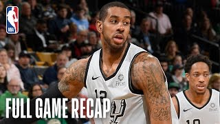 Spurs vs Celtics | LaMarcus Aldridge Puts Up 48 Points! | March 24, 2019