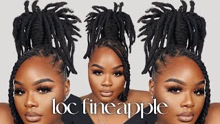 LOC TUTORIAL: Loc Fineapple w/ Two Bangs | IamJackieCymone
