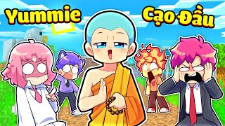 LÀNG HIHA AUT BẤT NGỜ KHI YUMMIE CẠO ĐẦU TRONG MINECRAFT*YUMMIE CẠO ĐẦU ĐI TU 🤣