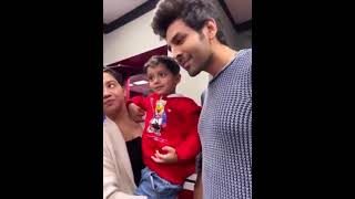 Here’s how our #Shehzada met “little #Shehzada”, a beautiful moment captured ❤️ kartikaaryan