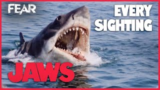 Every Shark Sighting | JAWS (1975)