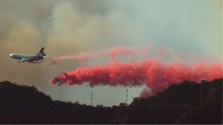 Aircraft drop water, flame retardant over Pacific Palisades Fire